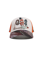 Casquette de camionneur GasNYC Gas Season -Crème/Orange
