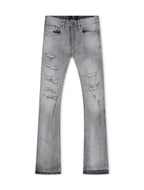Jordan Craig Jean super slim stacked - Délavage ciment