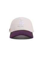 Reference Mens Paradise LA Hat - Cream/Purple