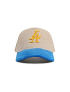 Casquette en velours côtelé Reference Mens Paradise LA - Crème/Bleu/Jaune