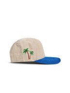 Casquette en velours côtelé Reference Mens Paradise LA - Crème/Bleu/Jaune