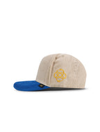 Casquette en velours côtelé Reference Mens Paradise LA - Crème/Bleu/Jaune