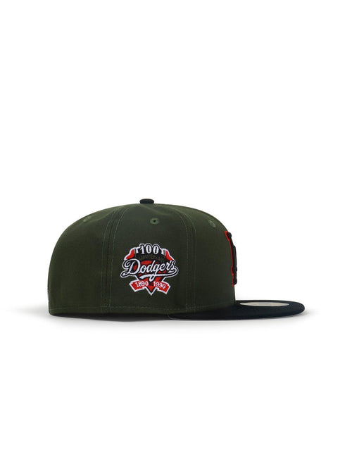 New Era 5950 La Dodgers 100-jähriges Jubiläum – Grün/Schwarz