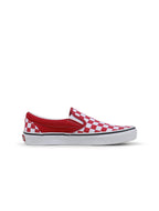 Vans Enfant et Adolescent Classique Slip On - Damier Rouge