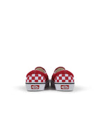 Vans Enfant et Adolescent Classique Slip On - Damier Rouge