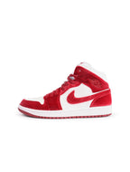 Air Jordan Femme 1 Mid SE - Blanc/Rouge Équipe