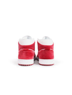 Air Jordan Femme 1 Mid SE - Blanc/Rouge Équipe