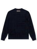 Pull en maille Iceberg à motifs - Marine
