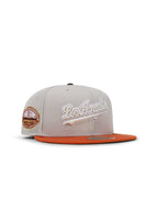 Casquette New Era 5950 Dodgers 50ème Anniversaire - Stone/Orange Brûlé
