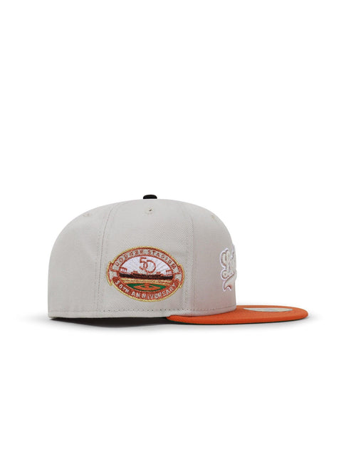New Era 59Fifty Dodgers 50. Jubiläum Cap – Stone/Burnt Orange