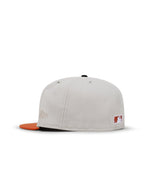 Casquette New Era 5950 Dodgers 50ème Anniversaire - Stone/Orange Brûlé
