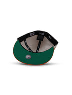 Casquette New Era 5950 Dodgers 50ème Anniversaire - Stone/Orange Brûlé
