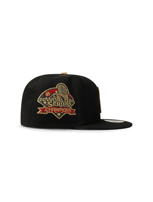 New Era 59Fifty LA Dodgers World Series Champions - Schwarz/Gold