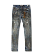 79th Element Gold Rhinestone Denim - Blue