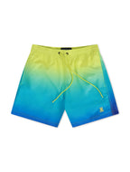 Psycho Bunny Herren Badehose Malta Ombre mit Farbwechsel - Wild Lime