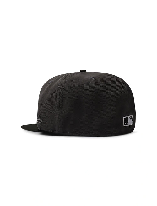 New Era 5950 Dodgers 40th Anniversary Patch Hat - Charcoal