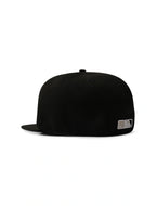 New Era 5950 Dodgers Side LA Metallic Script Hat - Schwarz/Silber