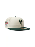 Casquette New Era 5950 Dodgers LA à l'envers World Series - Chrome/Vert