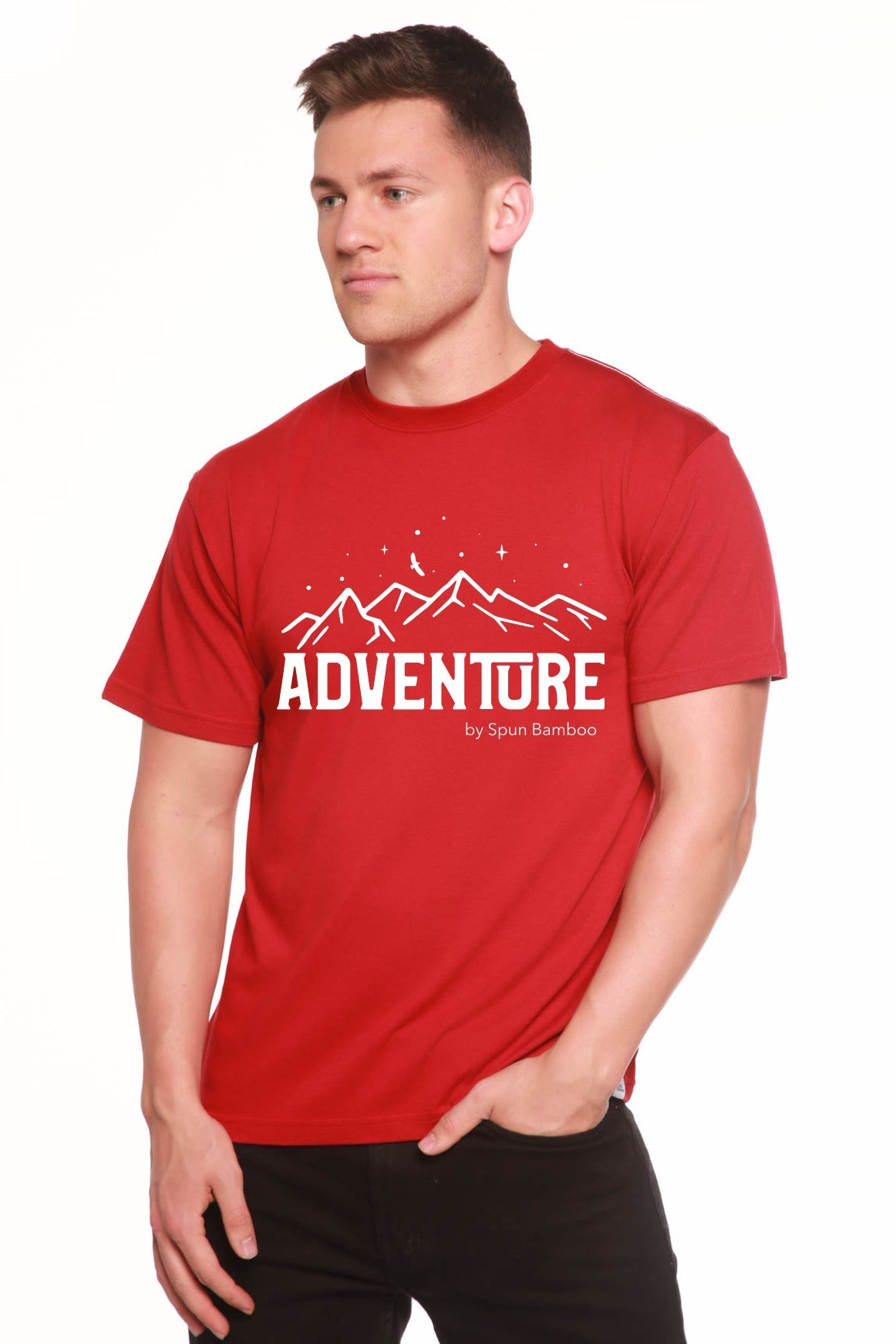 Adventure Printed Men's Bamboo Viscose/Organic Cotton Short Sleeve T-Shirt - The7Letter
