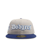 Casquette New Era 5950 Dodgers Champions Script - Grise