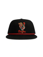 Malbon Rooster Snapback – Schwarz