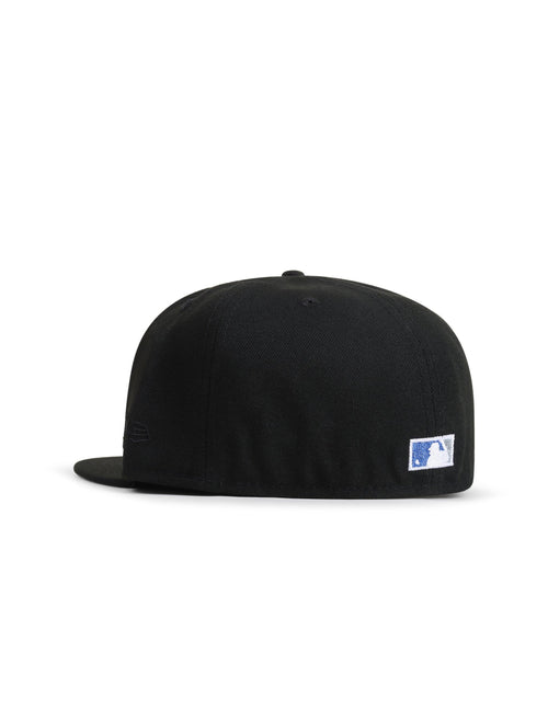New Era 5950 Dodgers 40. Jubiläumskappe – Schwarz/Metallic Blau