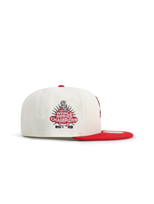 New Era 5950 White Sox World Series Champions - Chrom/Rot