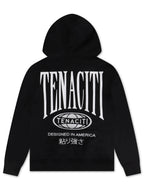 Sweat à capuche Tenaciti Designed in America – Noir de jais