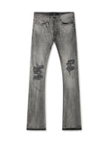 Jordan Craig Stacked Shredded Jeans - Smoked Gray