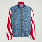 Adidas Herren Denim Graphic Trainingsjacke - Blau