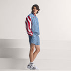 Adidas Herren Denim Graphic Trainingsjacke - Blau