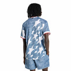 Adidas Herren Trikot mit Denim-Grafik – Blau