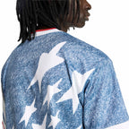 Adidas Herren Trikot mit Denim-Grafik – Blau