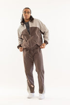 Kindred Rhinestone Track Suit - Brown/Khaki