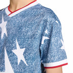 Maillot en jean graphique Adidas pour enfant - Bleu