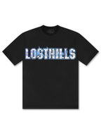 Losthills Inverted Logo T-Shirt – Schwarz
