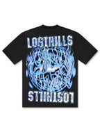 Losthills Inverted Logo T-Shirt – Schwarz