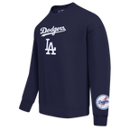 Pro Standard Sweat Ras du Cou Épaules Tombantes Ailes LA Dodgers - Bleu Marine Nuit