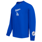 Pro Standard LA Dodgers Wingspan Drop Shoulder Rundhals-Sweatshirt – Königsblau