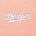 Pro Standard Womens LA Dodgers Cropped Wingspan Crewneck - Guava
