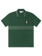 Polo Lacoste coupe classique brodé avec écusson - Vert