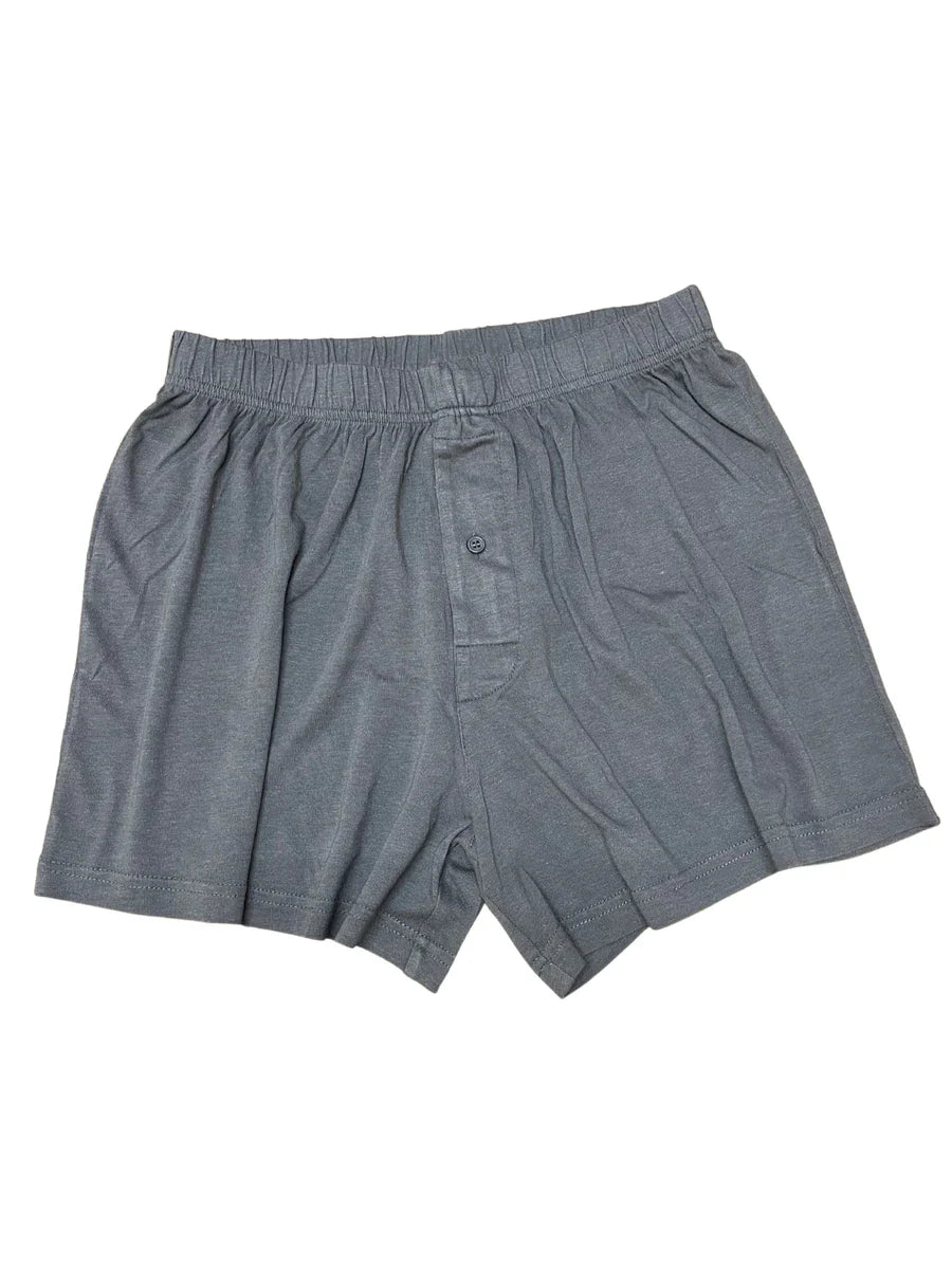 Men's Bamboo Underwear Set - Tank Top + Boxers in Charcoal Grey Color - The7Letter