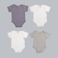 *Exclusive* Baby Boy Short Sleeve 4pc Onesie Set - The7Letter