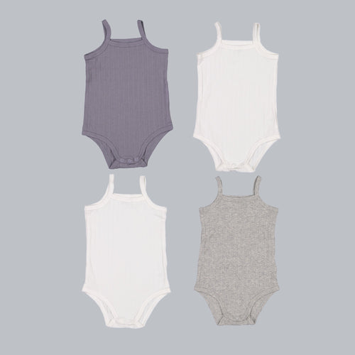 *Exclusive* Baby Boy Sleeveless 4pc Onesie Set - The7Letter