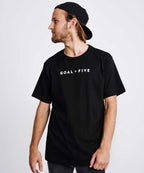 Goal Five Men's Black Cotton T-Shirt - The7Letter