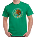 T-shirts avec bouclier mexicain imprimé de haute qualité