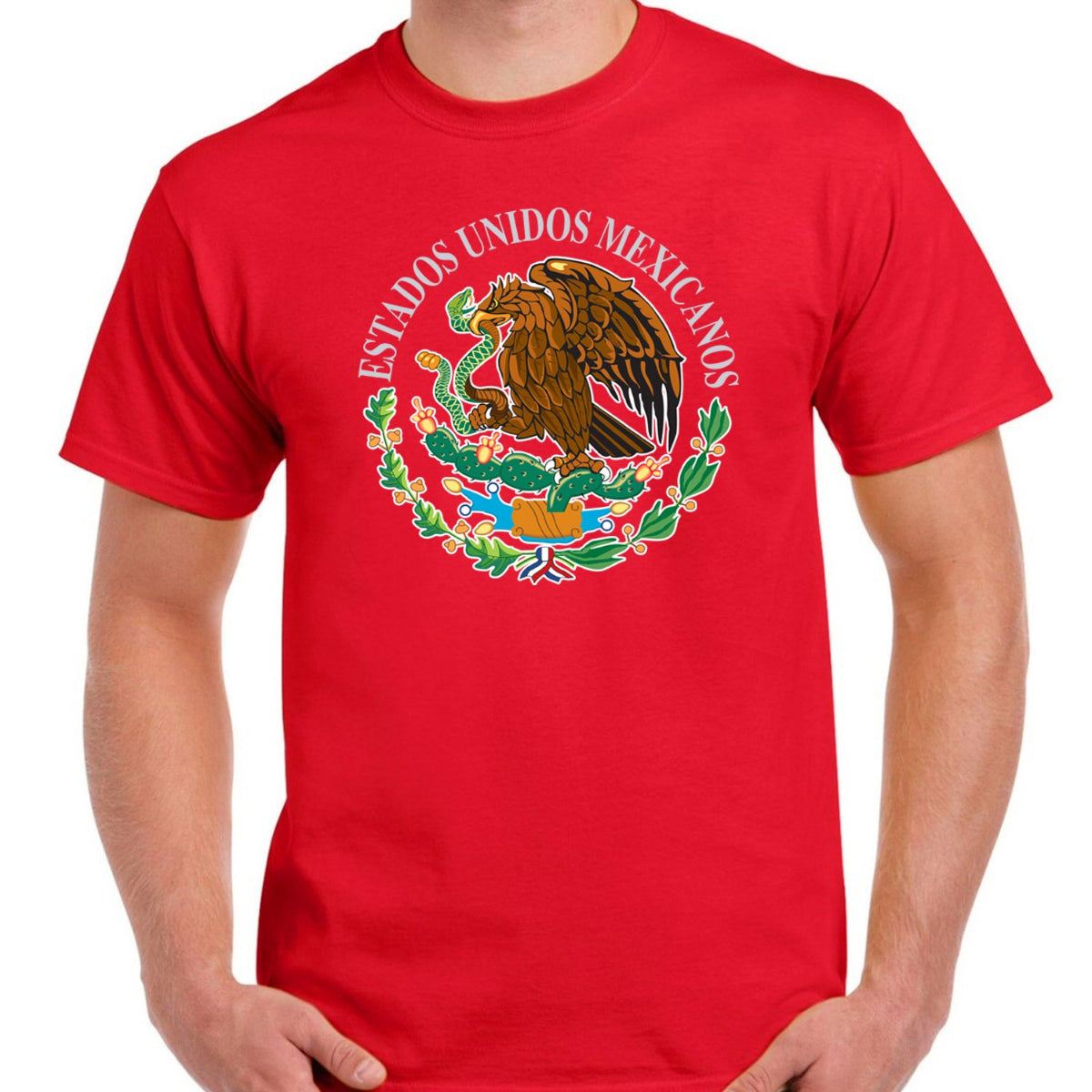 T-Shirts mit mexikanischem Wappen, hochwertig bedruckt