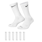 Nike Dri-Fit 6-Pack Cushioned Crew Socks - White