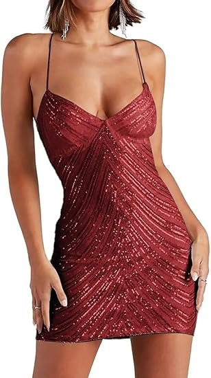 Naher Osten Sommer Sexy Träger Pailletten Vintage Kleid