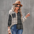 Frühherbstlicher Polokragen-Karotop Damenbekleidung Langarm-Strickjacke Locker Hemd